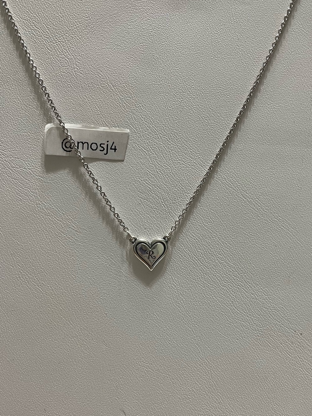 Delicate Heart Initial Necklace